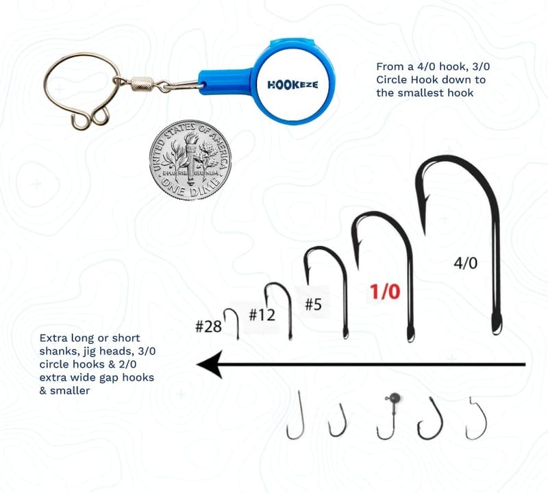 HOOK-EZE 4-in-1 Fishing Knot Tying Tool, Treble Hook Covers Keeps Lures Safe, Hook Sharpener, Lure Wraps for Fishing Rod, Fishing Line Cutter Accessories Gifts for Anglers Fishermen - Image 5